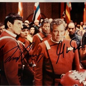 SOLD - Star Trek’s William Shatner & Leonard Nemoy Autographed photo with COA